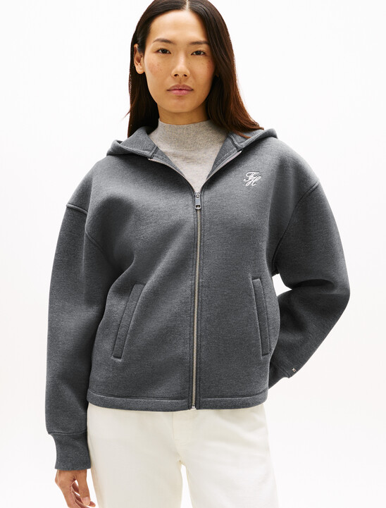 Logo Embroidery Zip-Thru Hoody