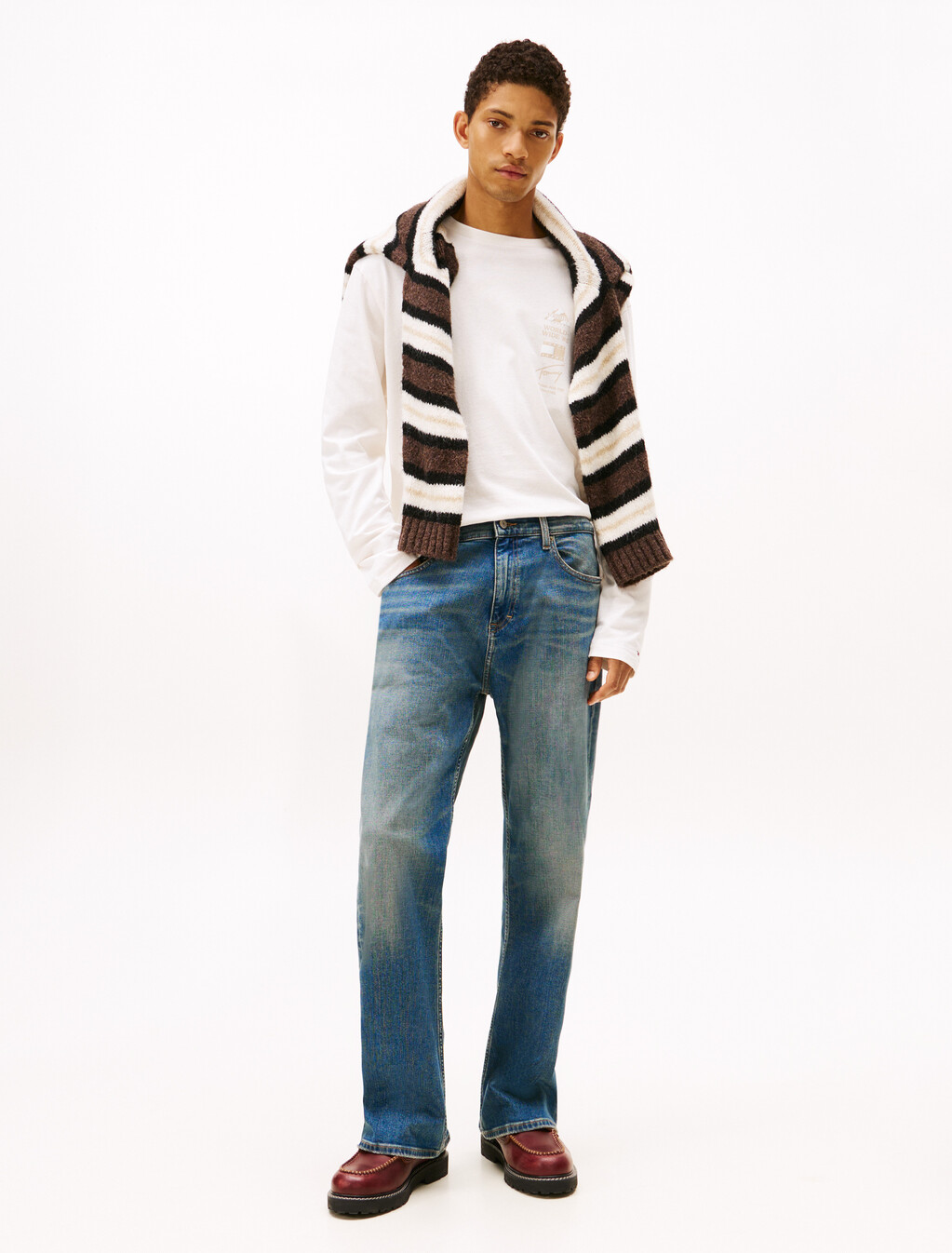 Back Graphic Relaxed Long Sleeve T-Shirt, Ancient White, hi-res