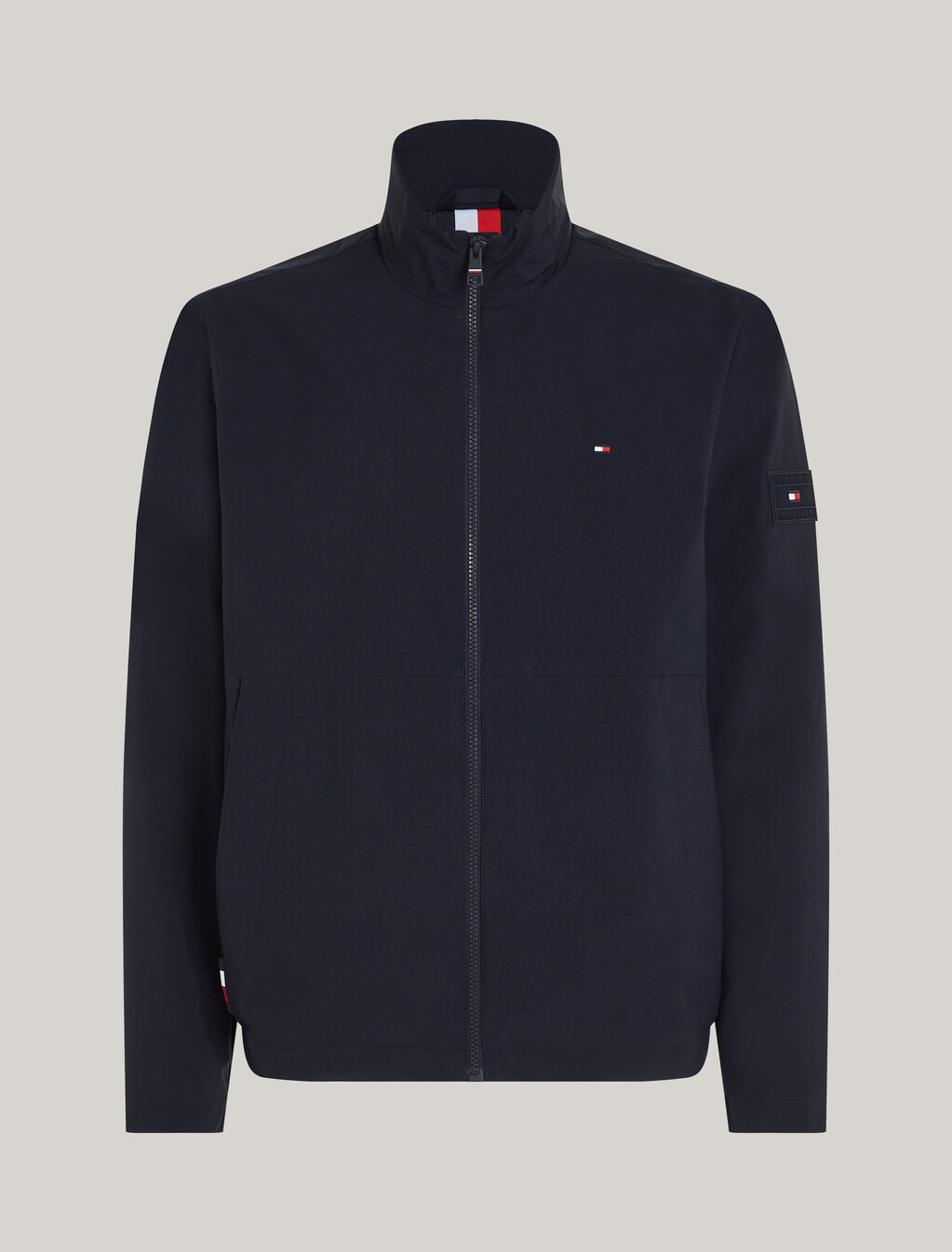Zip Thru Blouson, Navy Blue, hi-res