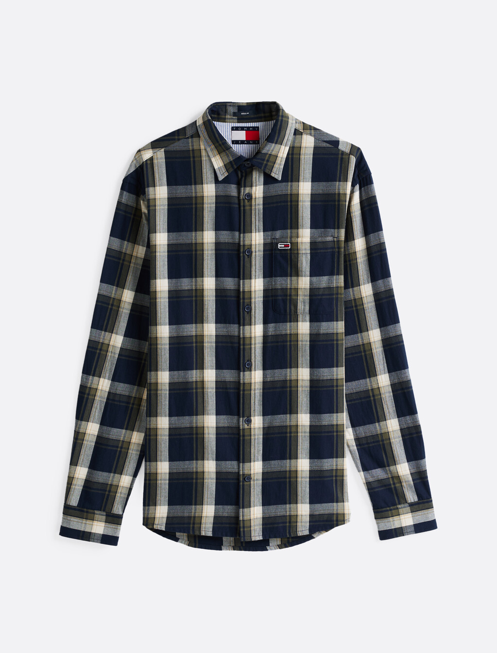 Check Flannel Shirt, Dark Night Navy Check, hi-res