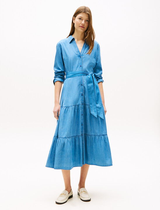 Chambray Midi Dress