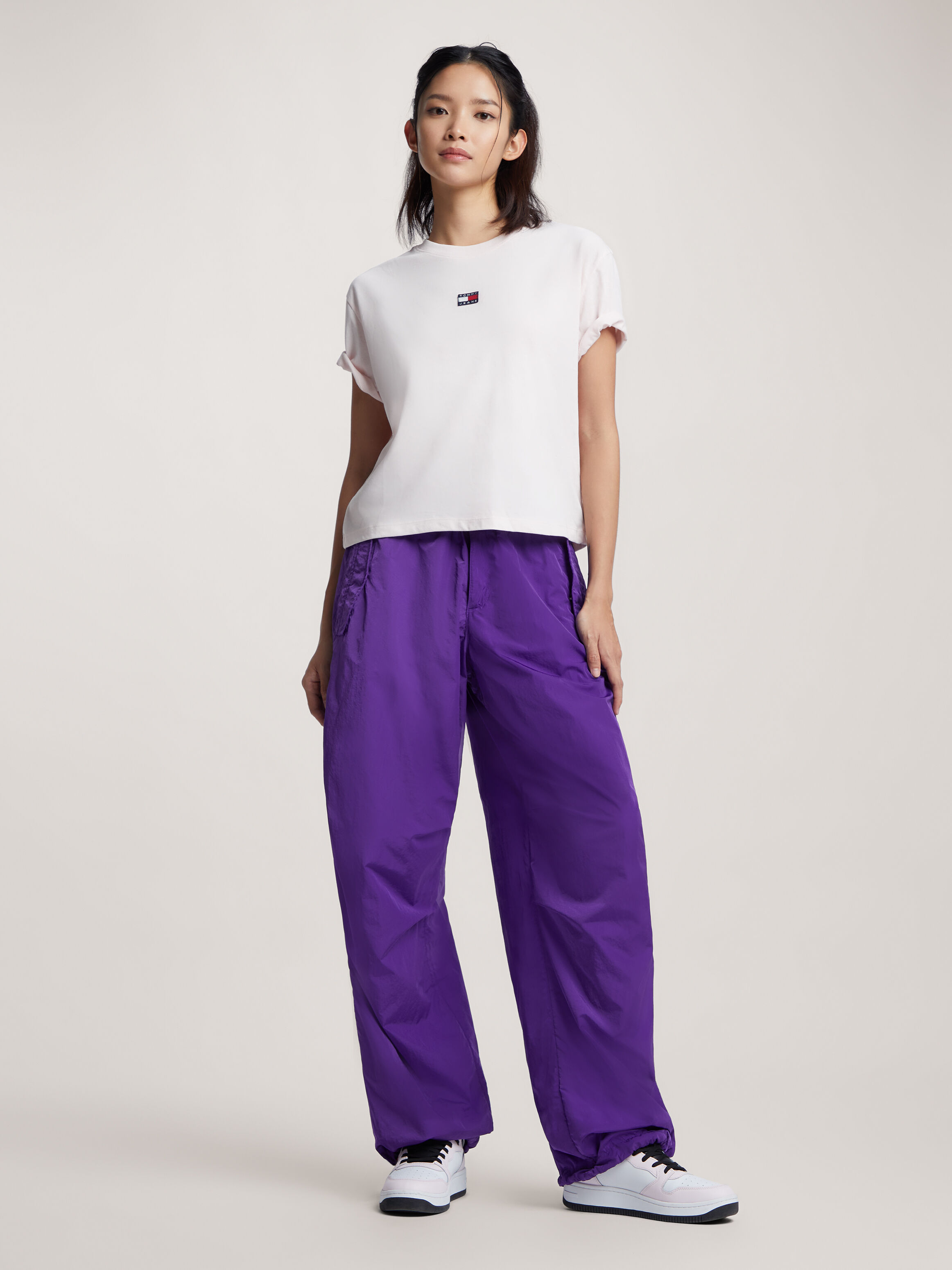 Purple cheap windbreaker pants