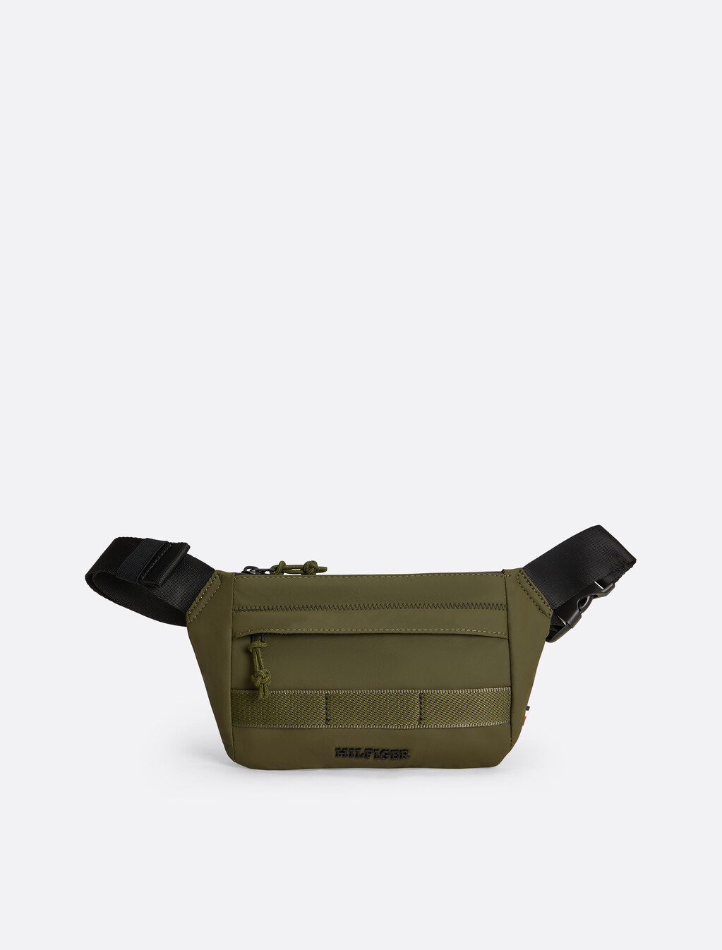 Textured Logo Bum Bag, Army Green, hi-res