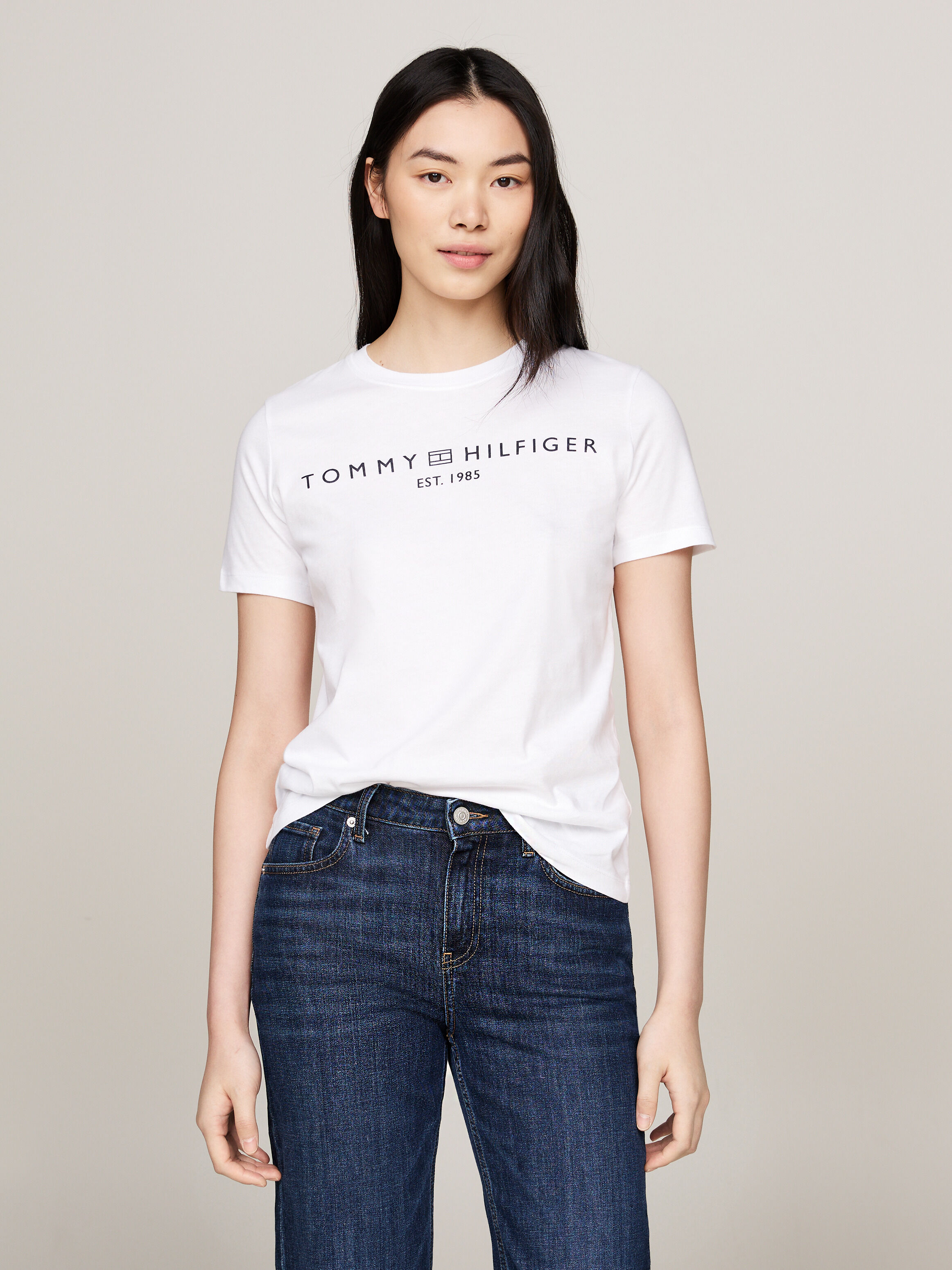 Tommy jeans white t shirt women's store