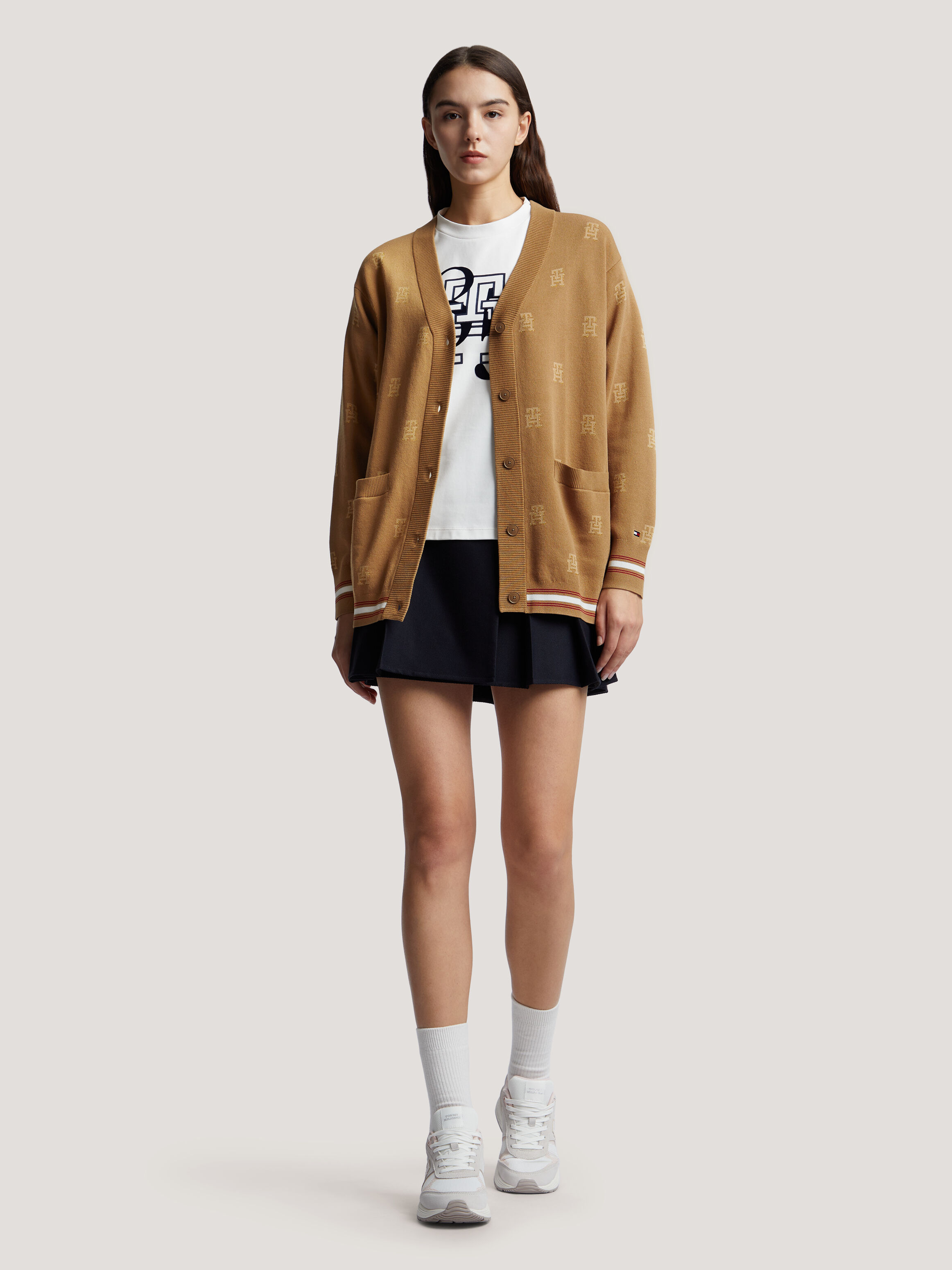 White tommy hilfiger coat womens online