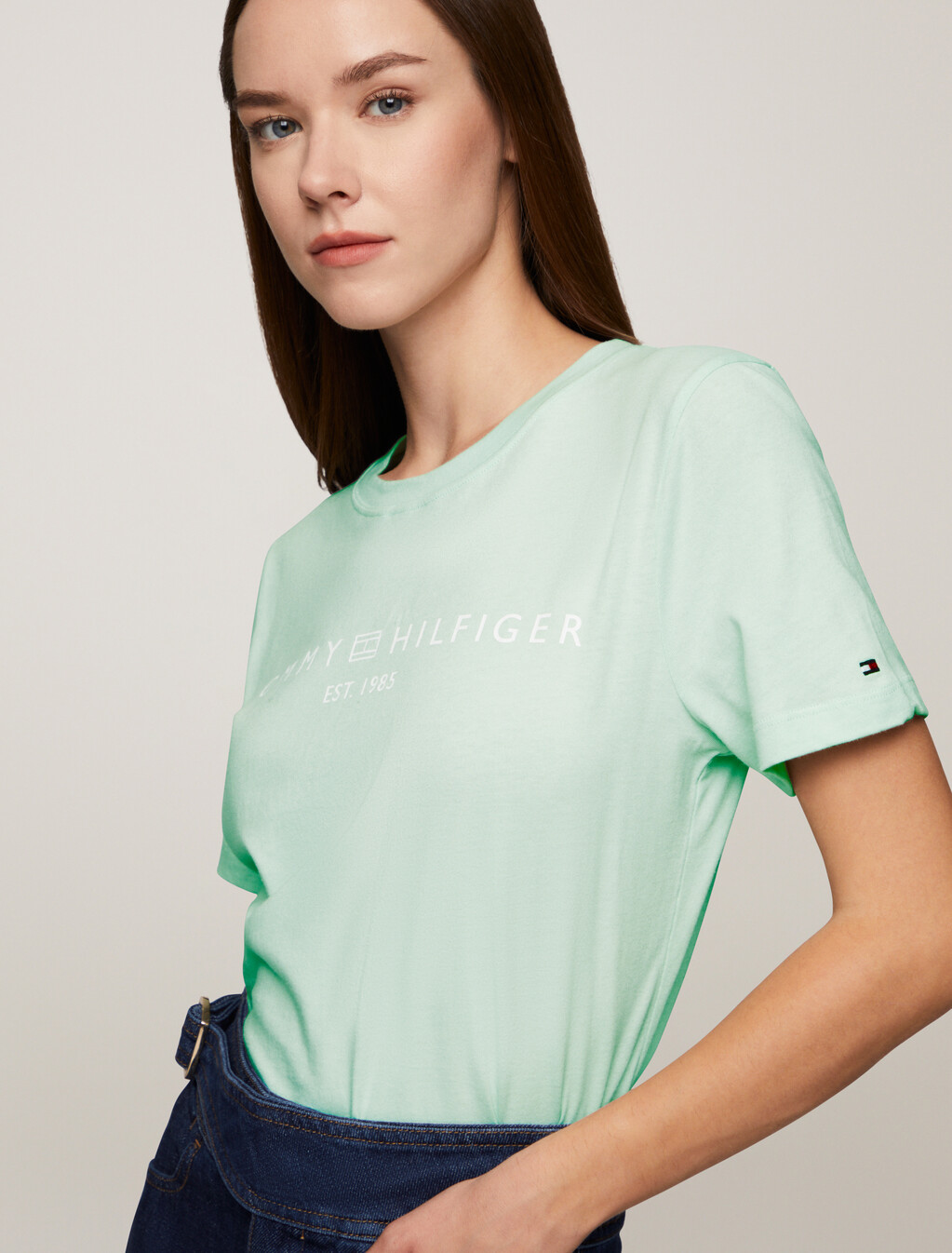 Logo Crew Neck T-Shirt, Minty Essence, hi-res
