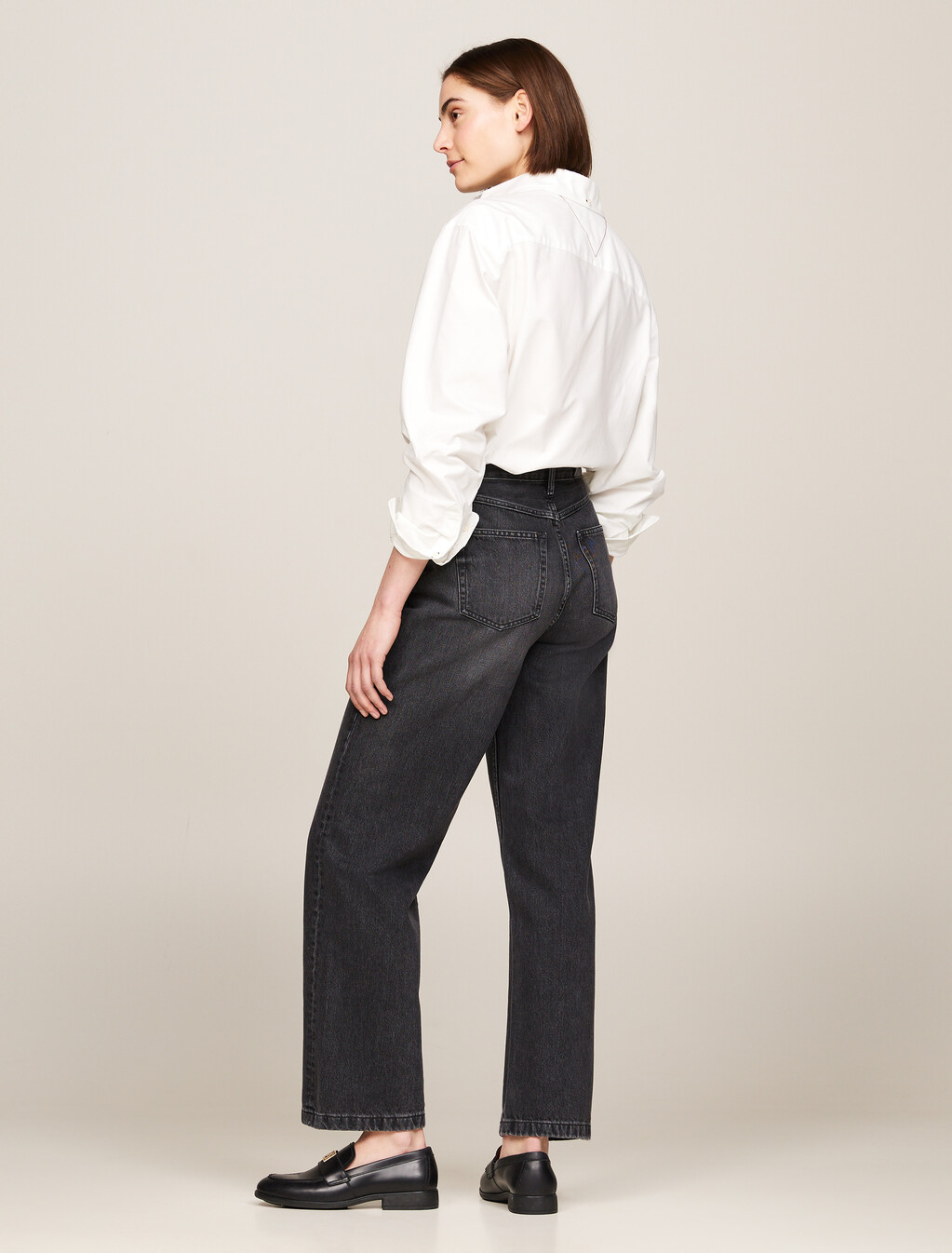 High Rise Relaxed Straight Jeans, Cal, hi-res