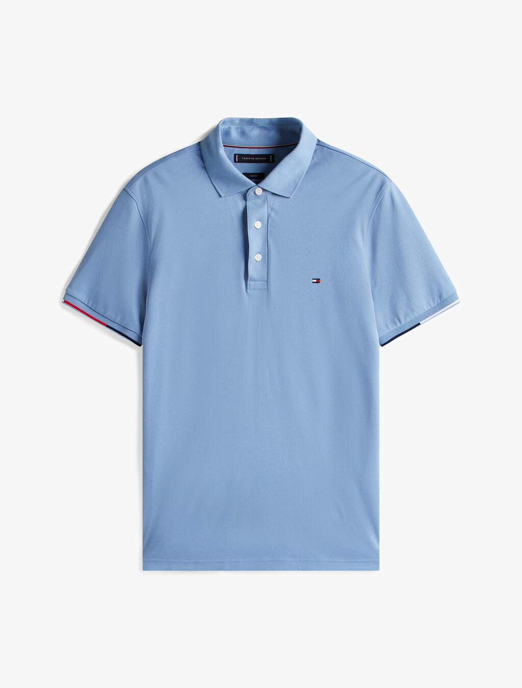 Slim Fit Signature Polo Shirt, Brisk Blue, hi-res