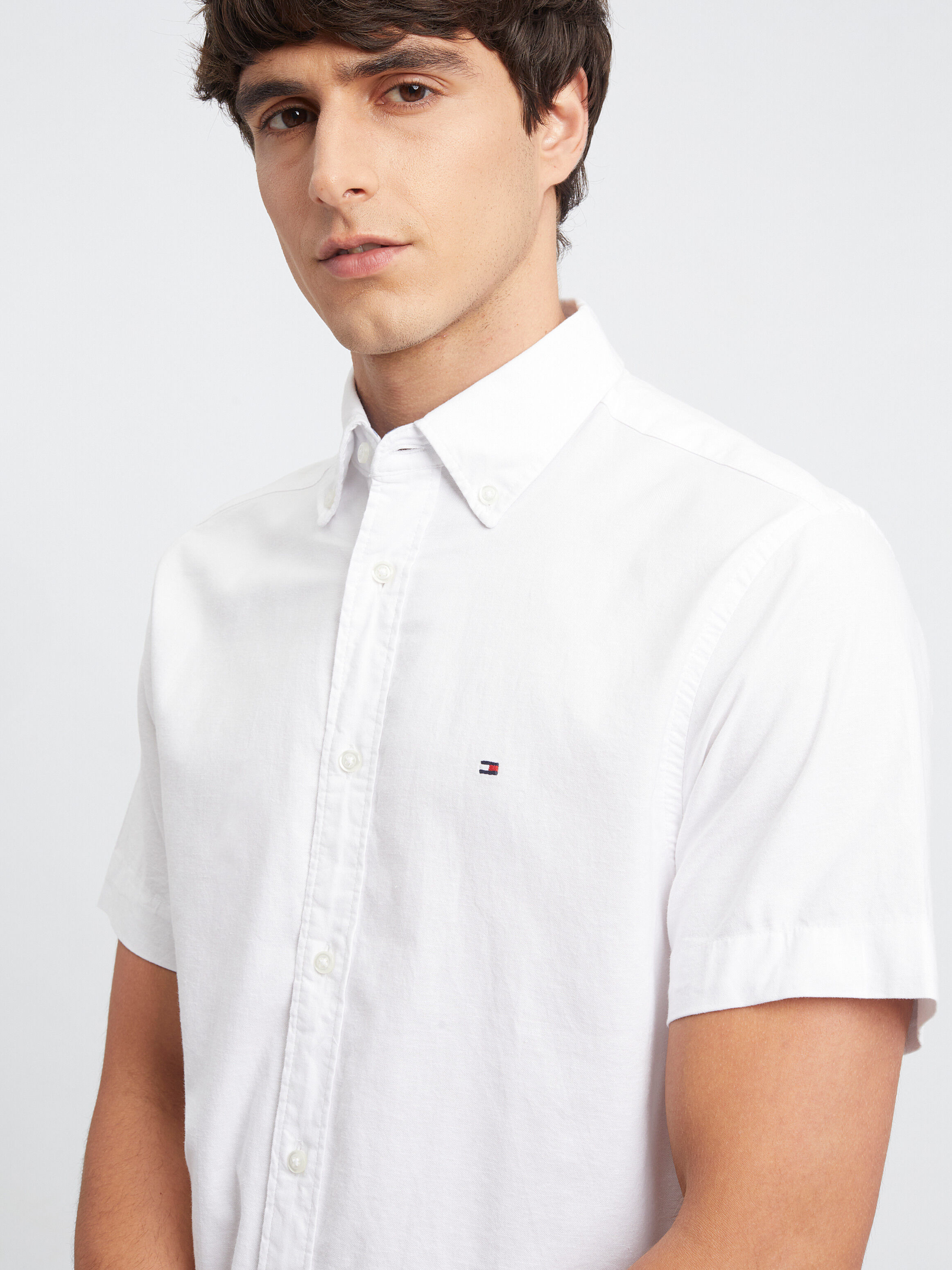Tommy Hilfiger Flex Short Sleeve Shirt white Tommy Hilfiger