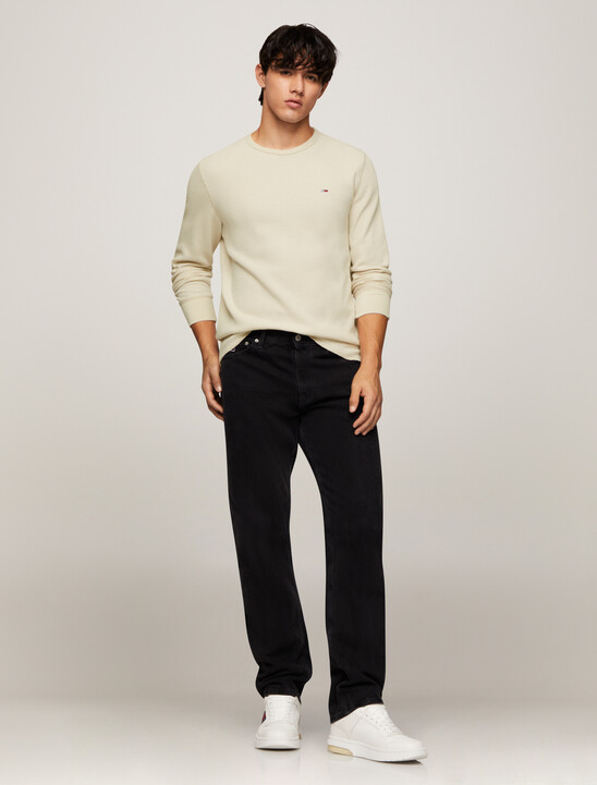 Waffle Knit Slim T-Shirt