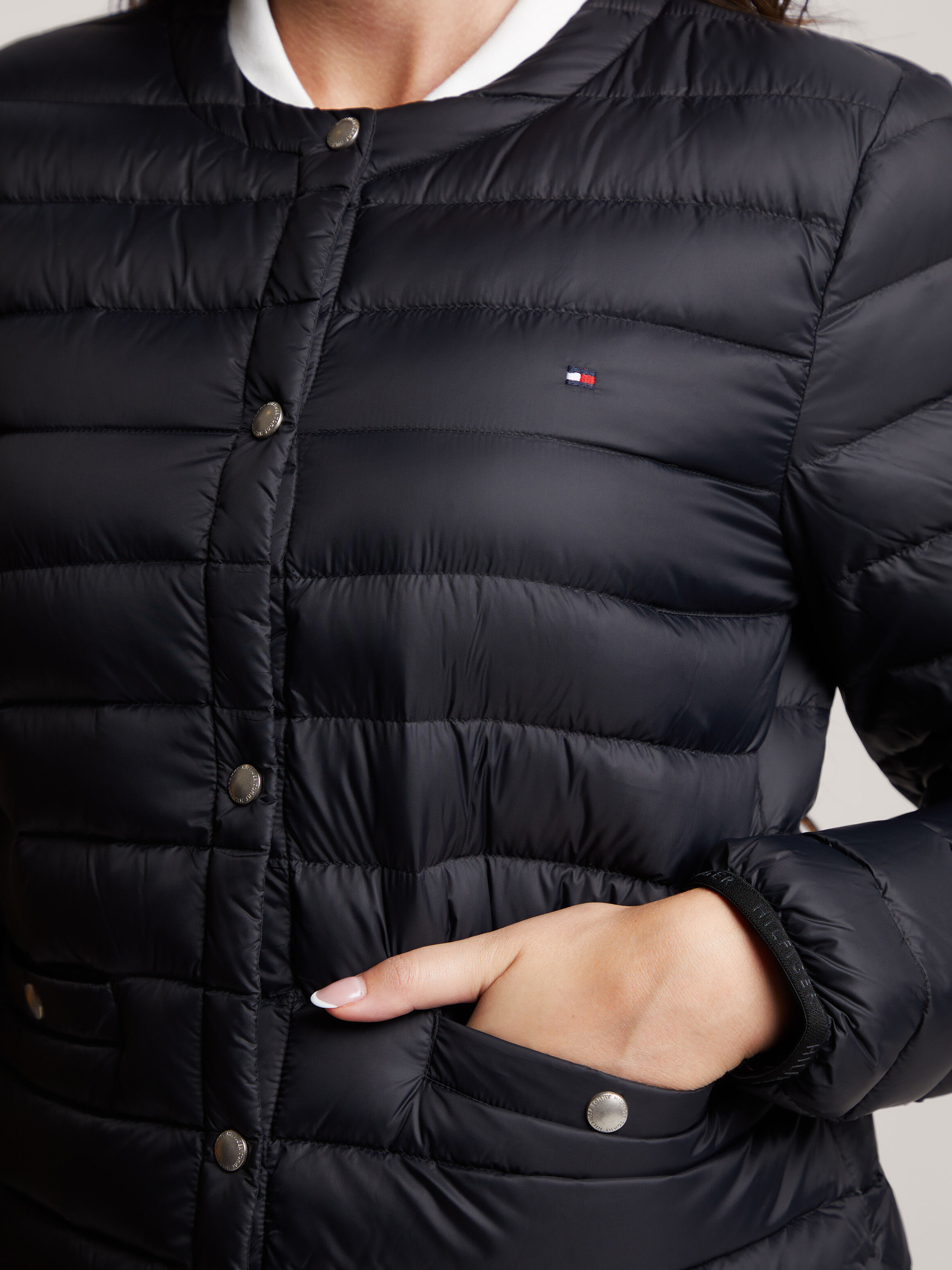 Quilted down top