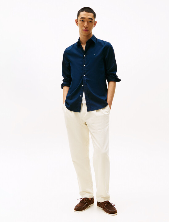 TH Flex Slim Fit Poplin Shirt