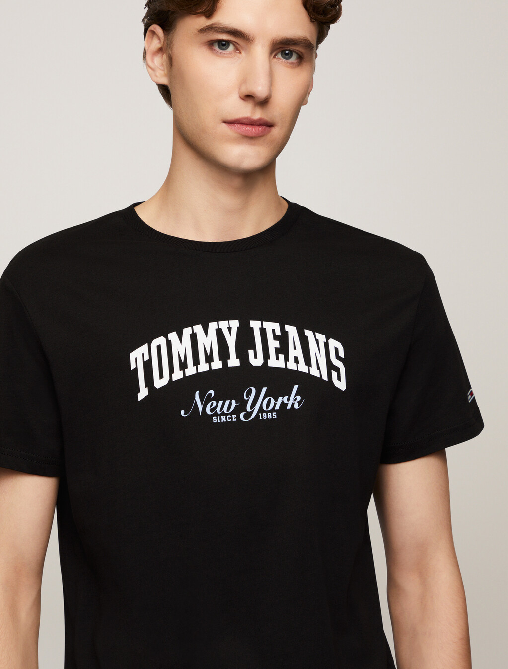 Varsity Logo Slim T-Shirt, Black, hi-res