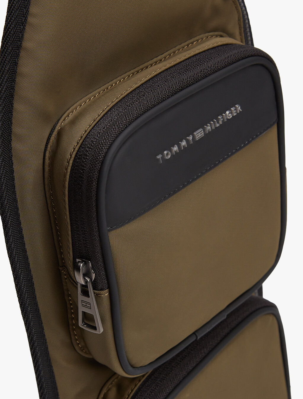 Metal Logo Crossbody Sling Bag, Willow Green, hi-res