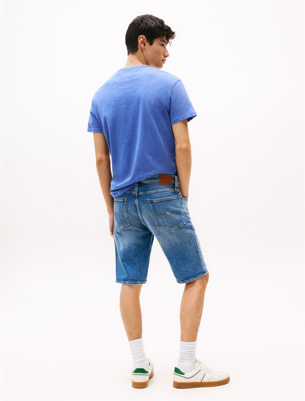 Ronnie Faded Slim Denim Shorts, Denim Medium, hi-res