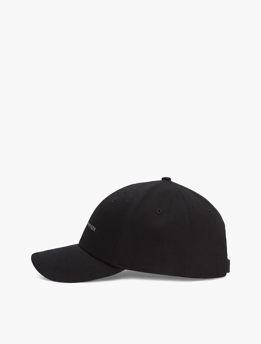 Logo Embroidery Twill Six-Panel Baseball Cap, Black, hi-res