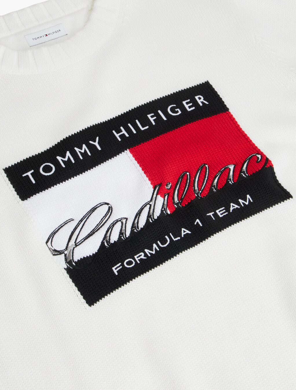 TH x Cadillac Formula 1&reg; Team Logo Jumper, White, hi-res