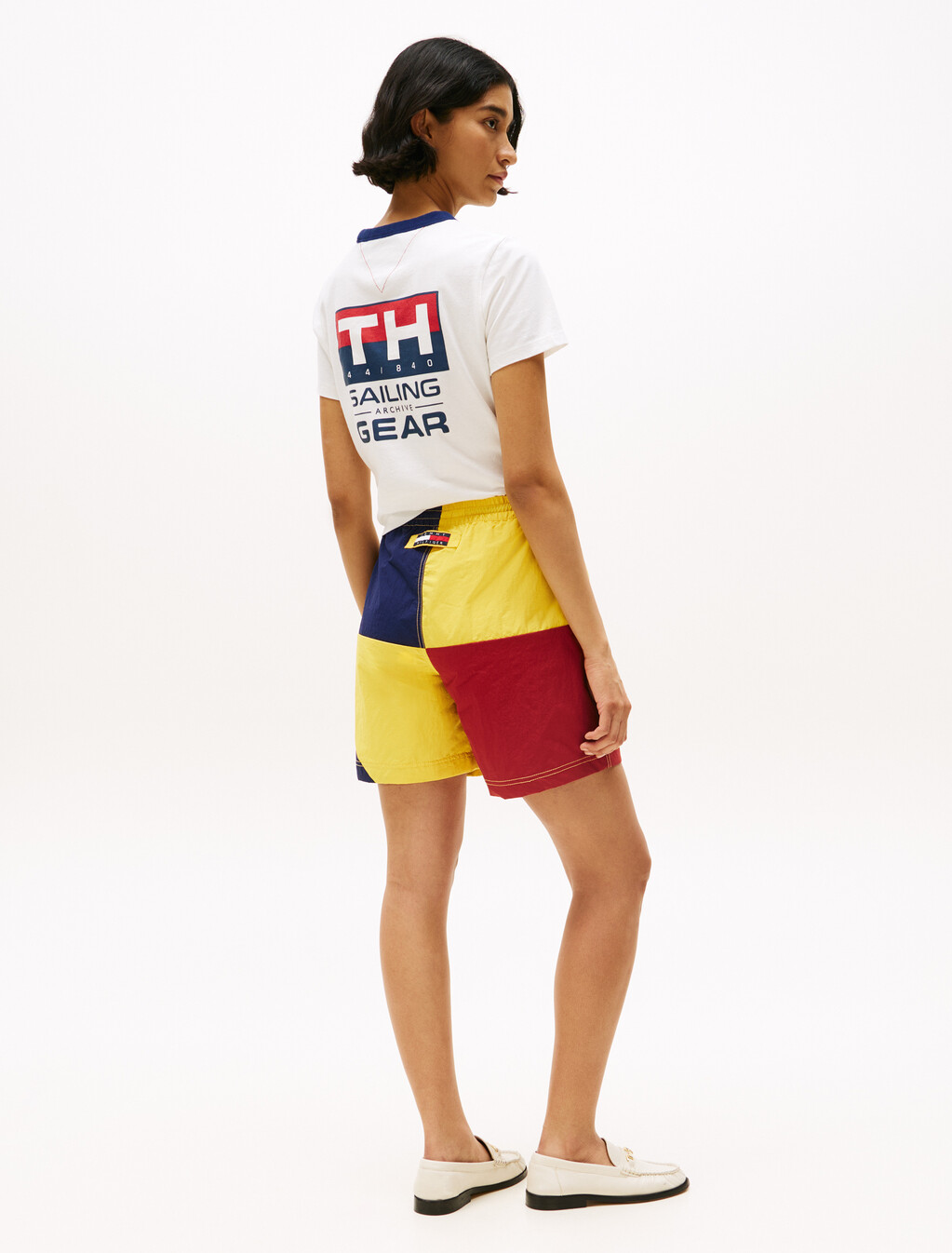 Hilfiger Sailing Colour-Blocked Shorts, Soft Sunflower / Multi, hi-res