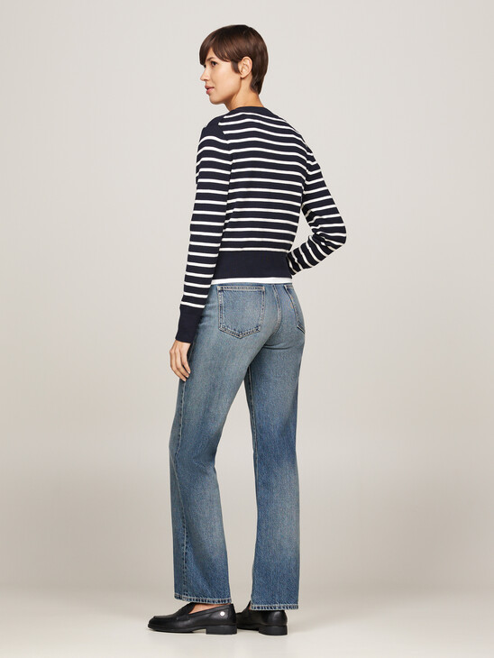 Stripe Slim Cardigan