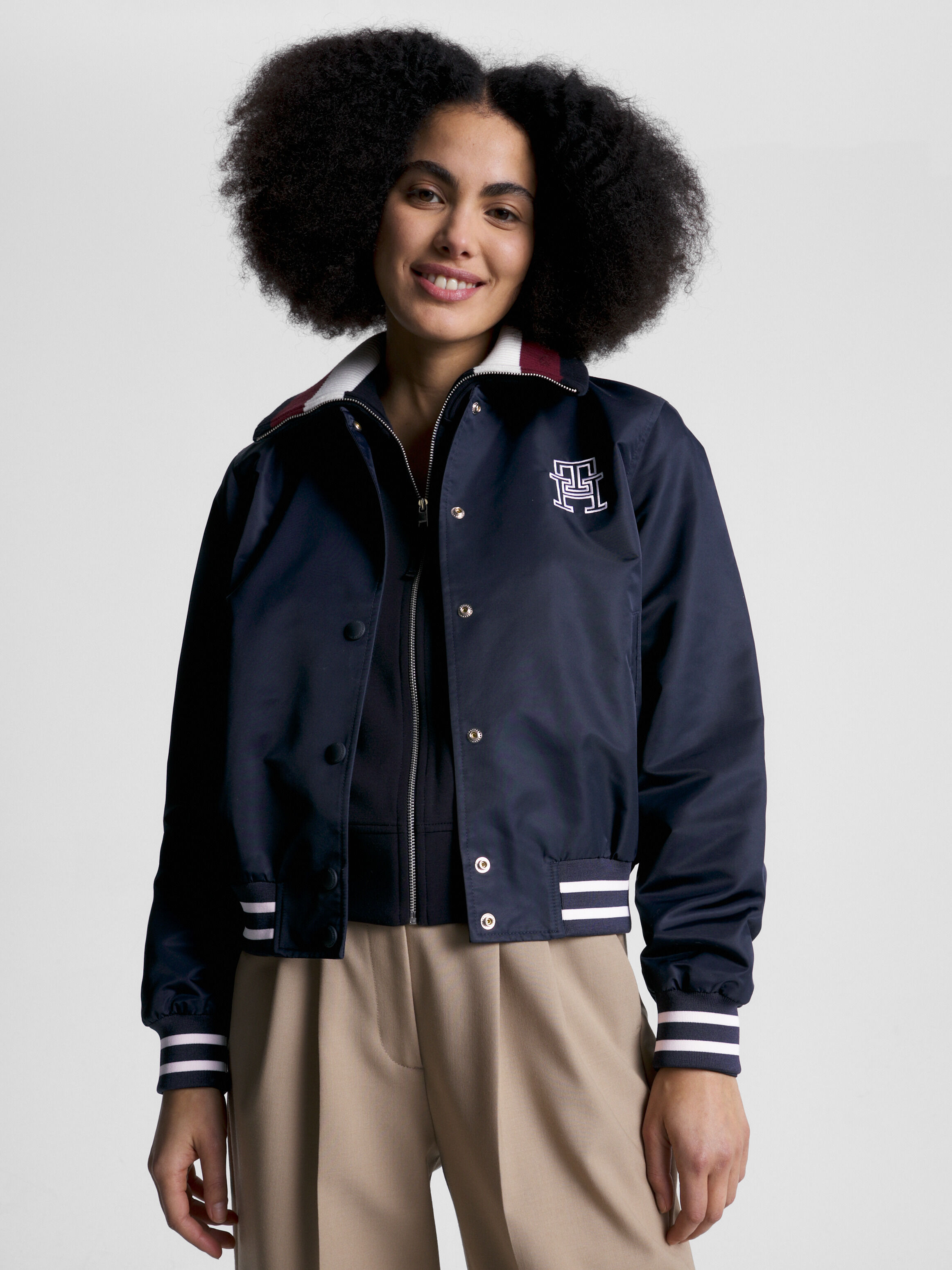 Varsity Logo Bomber Jacket Tommy Hilfiger Singapore