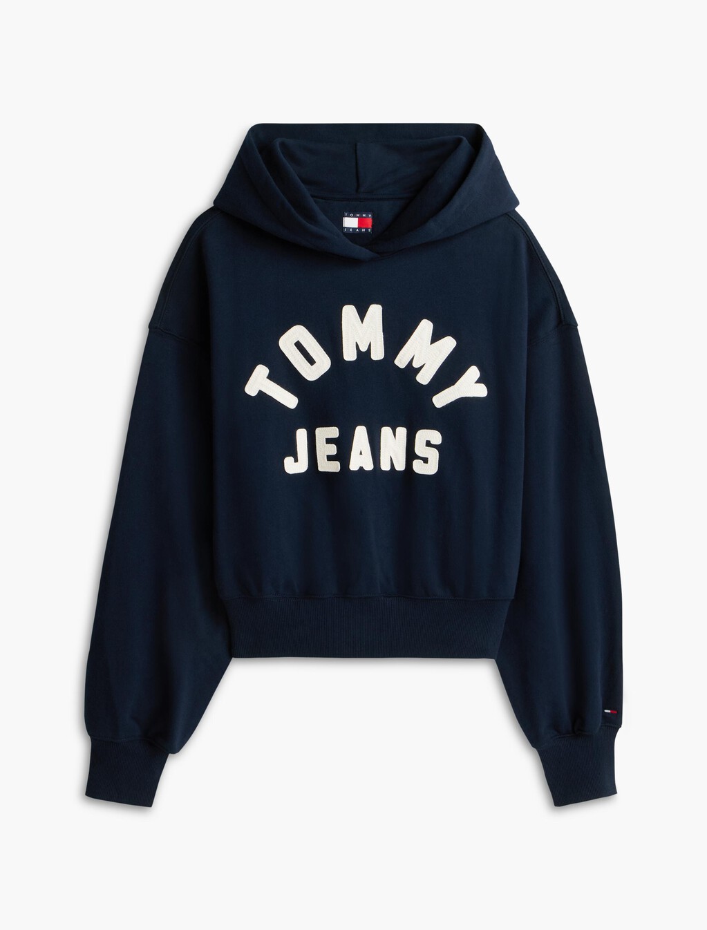 Varsity Logo Oversized Fleece Hoody, Dark Blue, hi-res