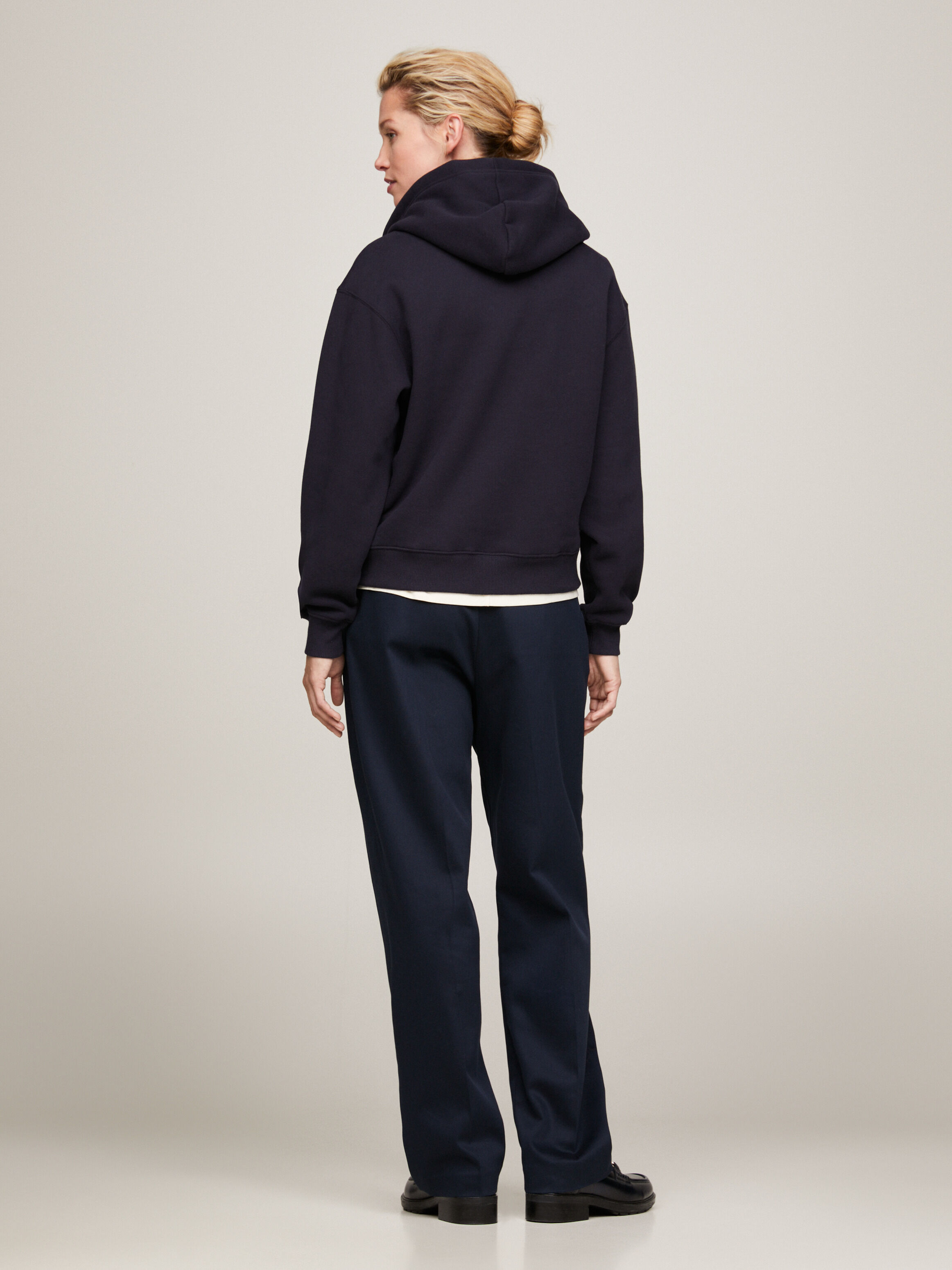 White hoodies womens tommy hilfiger on sale