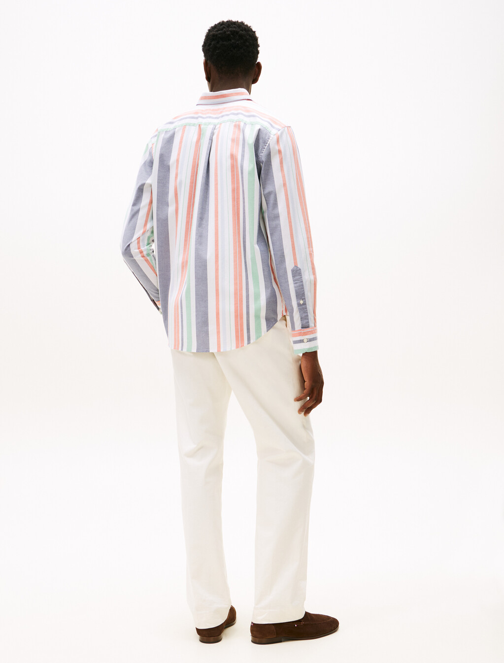 Regatta Stripe Oxford Shirt, Brilliant Orange Multi / Stripe, hi-res