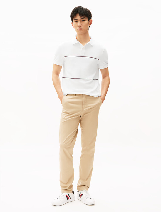 Global Stripe Block Polo