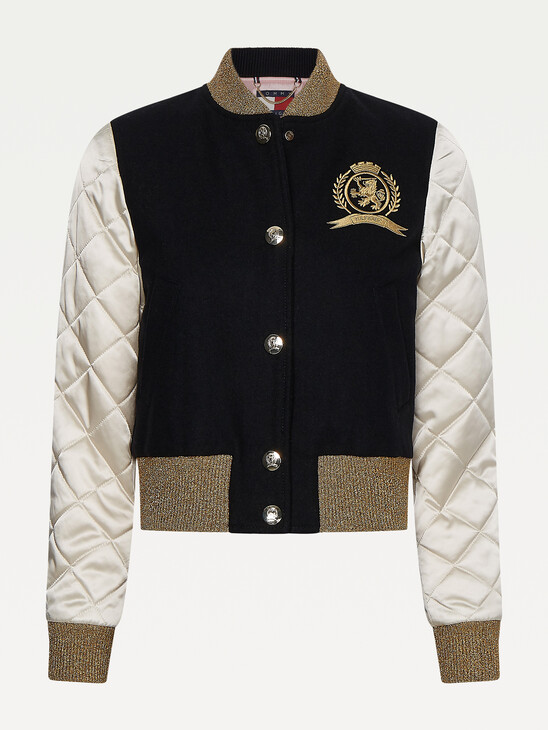 TOMMY HILFIGER COLLECTION CREST VARSITY JACKET