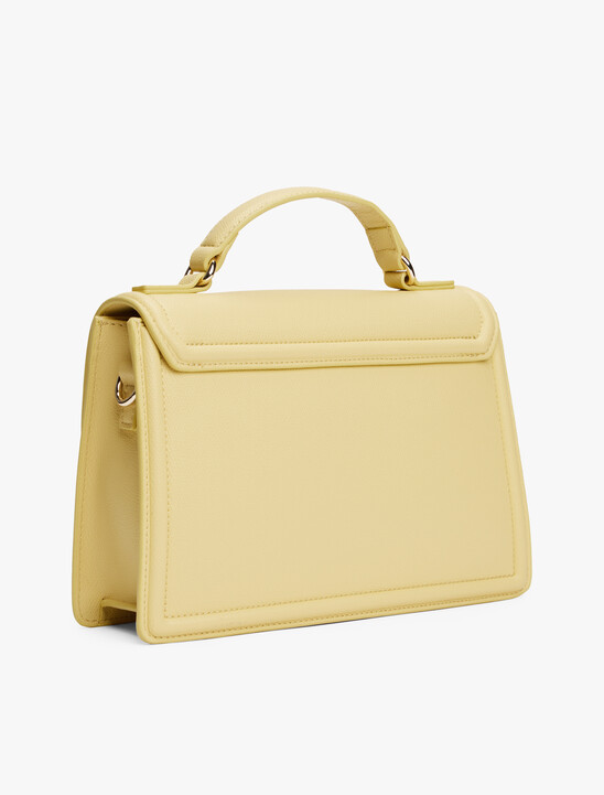 Turn Lock Crossbody Satchel