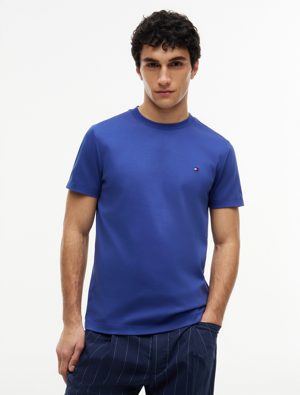 Interlock Slim Fit T-Shirt, Pigment Blue, hi-res