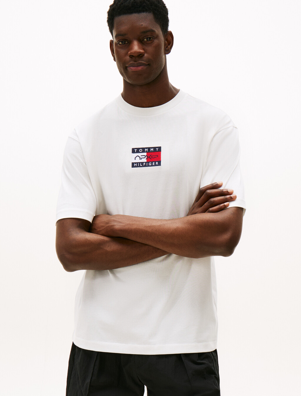 The APXGP Collection Flag Relaxed T-Shirt, Ecru, hi-res