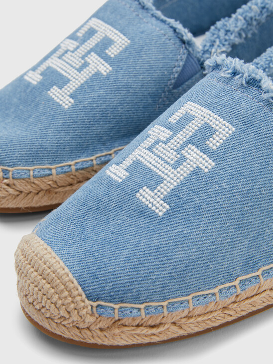 DENIM MONOGRAM ESPADRILLES