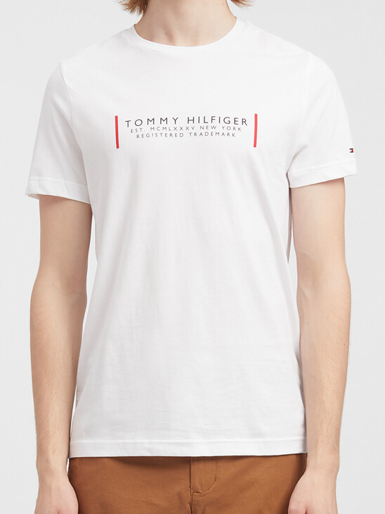 HILFIGER LOGO PRINT T-SHIRT