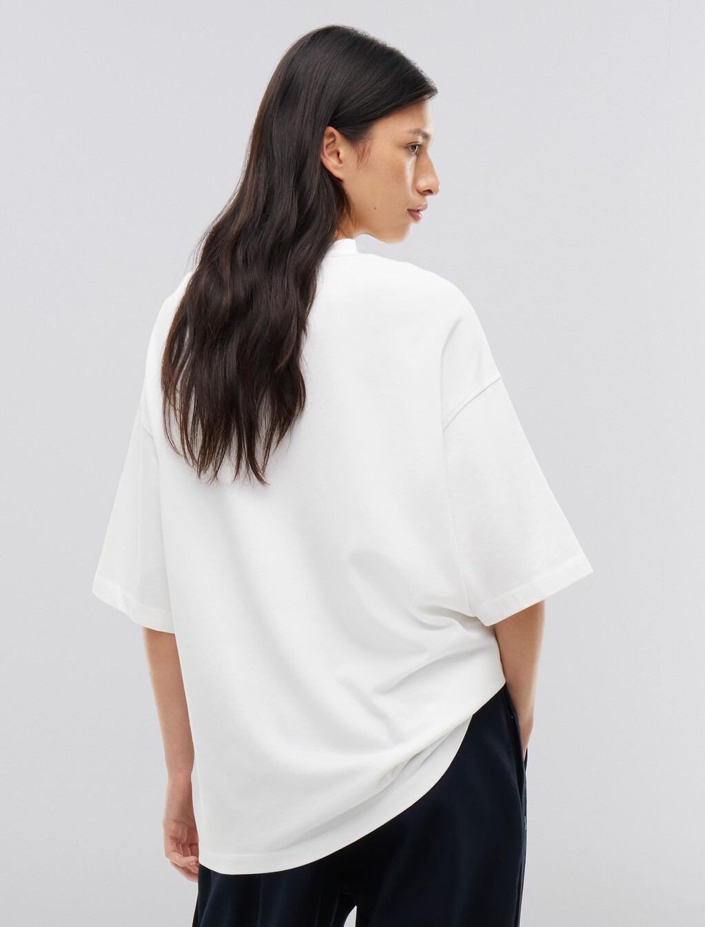 Washed Flag Relaxed Jersey T-Shirt, Ecru, hi-res
