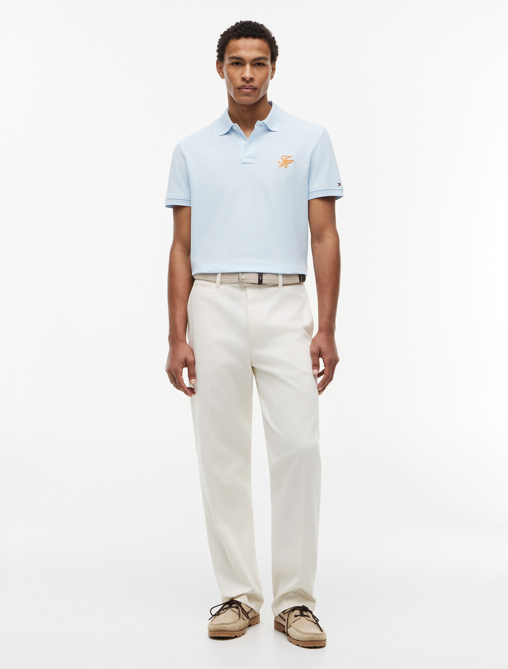 Asia Fit Script Logo Regular Polo, Keepsake Blue, hi-res