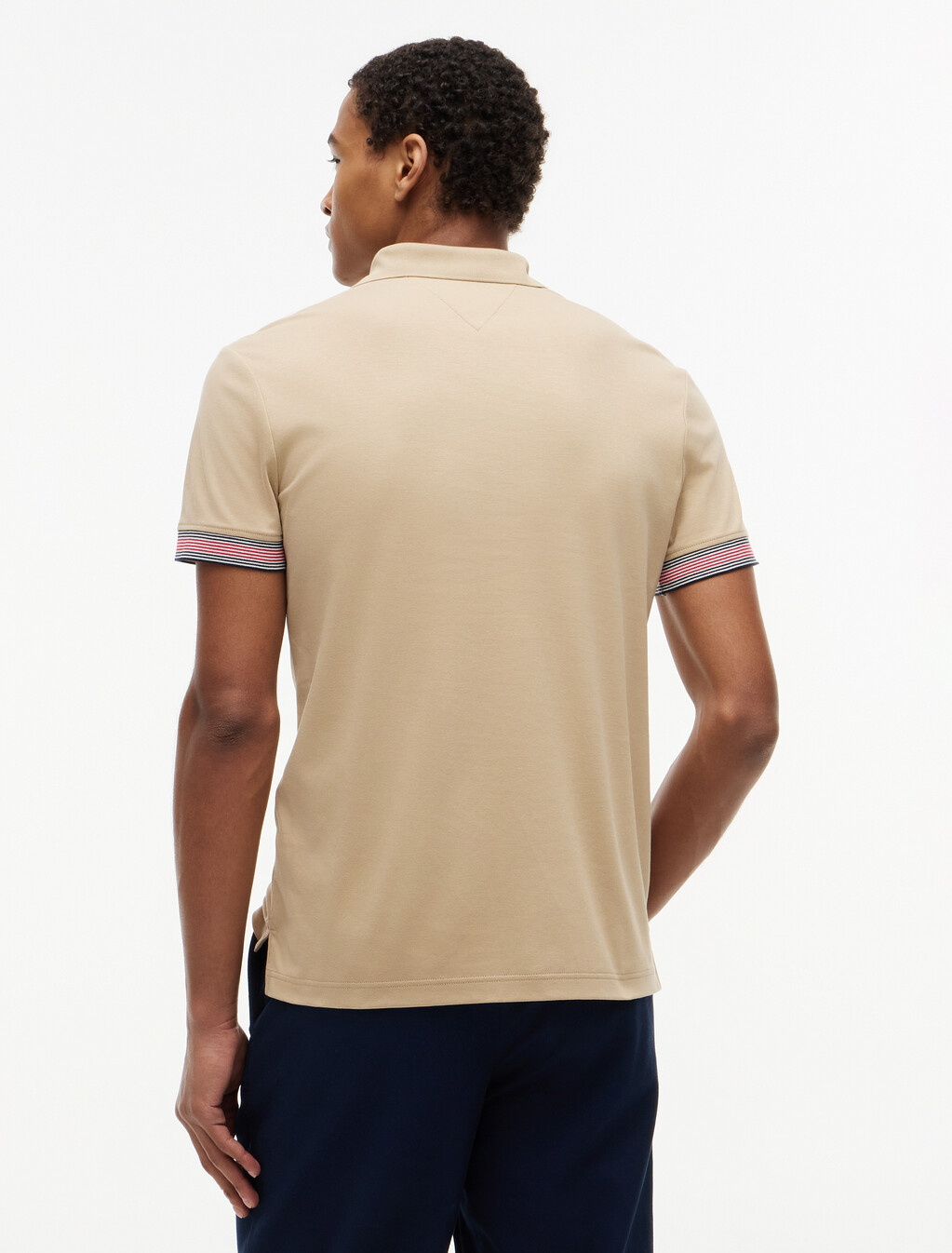 Slim Fit Fluid Cotton Polo Shirt, Batique Khaki, hi-res