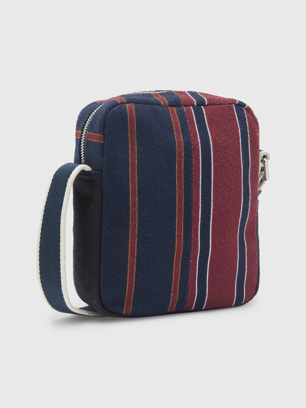 PREPPY STRIPE MINI REPORTER BAG, Italian Wine Stripe Mix, hi-res