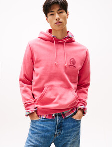 Heritage Crest Back Logo Hoody, Vintage Cerise, hi-res