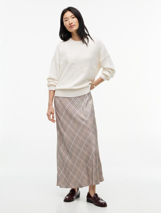 Satin Midi Skirt