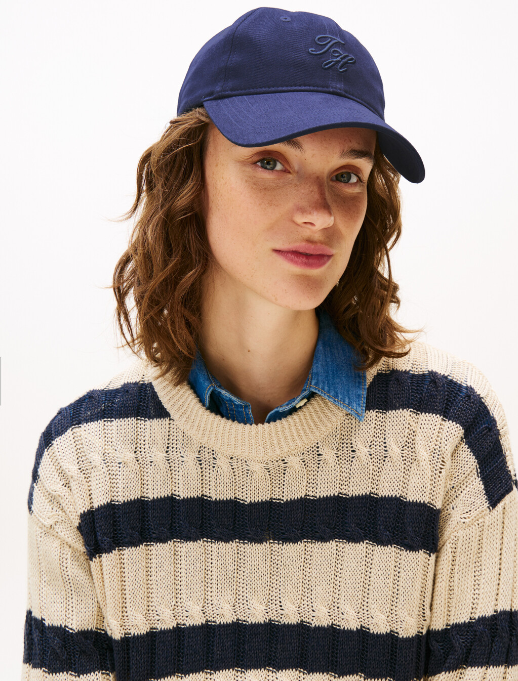 Embroidered Cap, Preppy Navy, hi-res