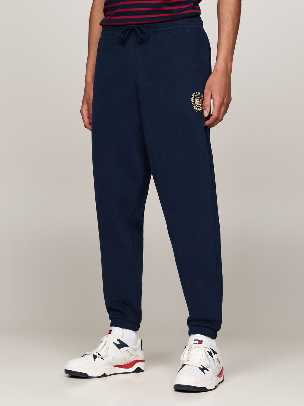 Tommy Crest Sweatpants, Dark Night Navy, hi-res