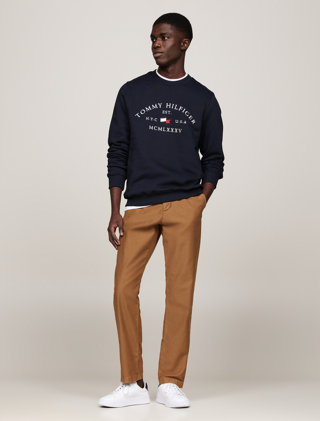 Nautical Arch Logo Sweatshirt, Desert Sky, hi-res