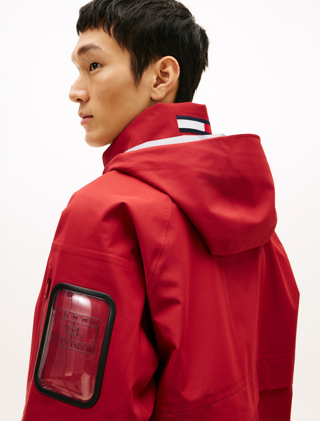Waterproof Colour-Blocked Relaxed Regatta Jacket, Regatta Red, hi-res