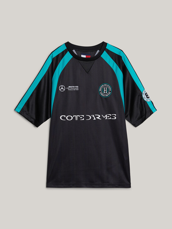 Tommy x Mercedes F1 x CR Lewis Hamilton Football T-Shirt