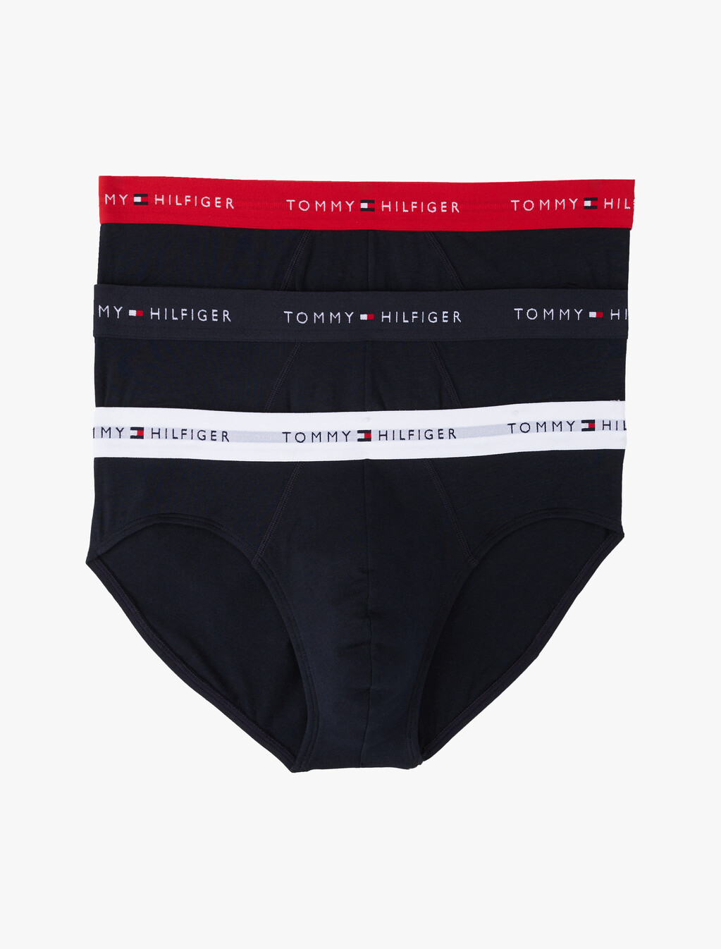 3-Pack Signature Logo Waistband Briefs, Des Sky/Primary Red/White, hi-res