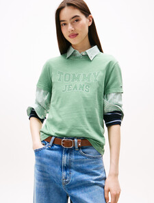 Varsity Crew Neck T-Shirt, Cloudy Jade, hi-res