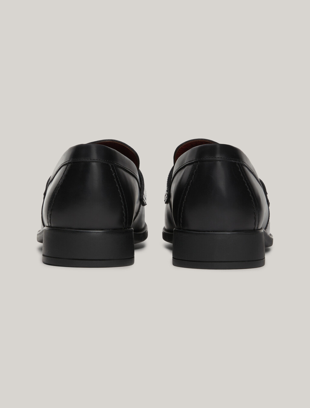 Elevated Leather Loafers, Black, hi-res