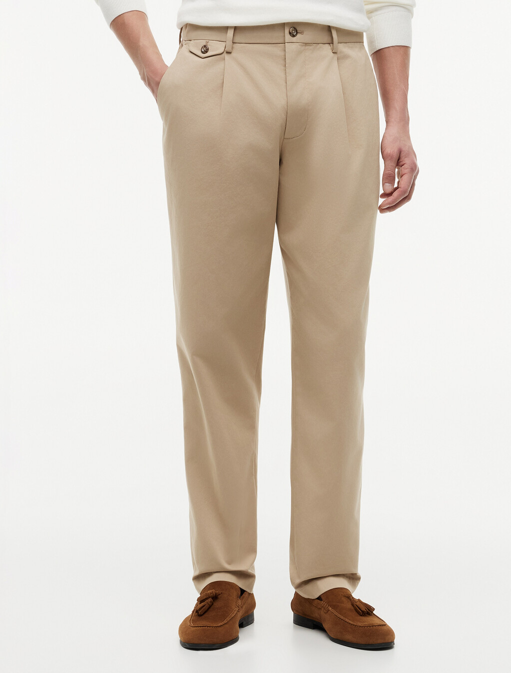 Harlem Tech Tapered Twill Chinos, Batique Khaki, hi-res