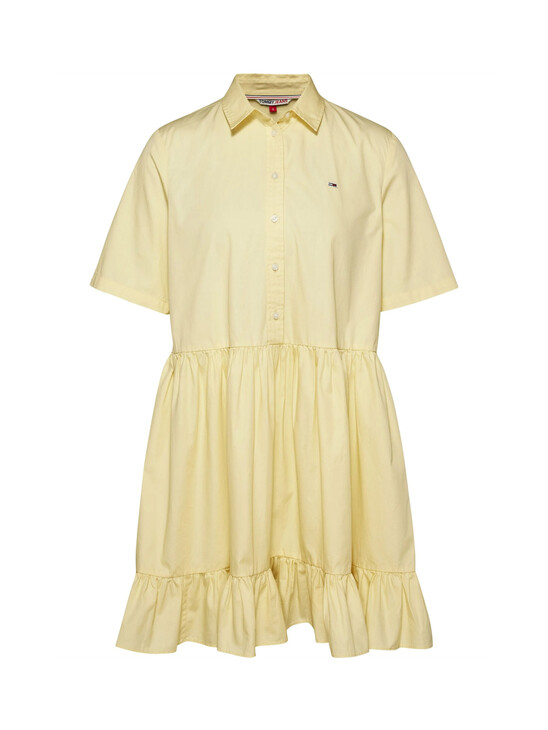 Poplin Tiered Shirt Dress
